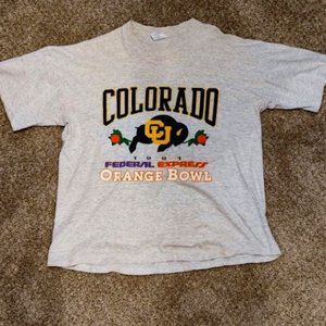 University of Colorado 1991 Orange Bowl T-shirt (CU National Champions 1991)